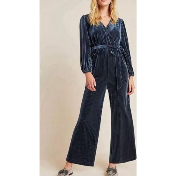 Anthropologie Ali & Jay NWT Samantha Velvet Jumpsuit sz L - Picture 1 of 10